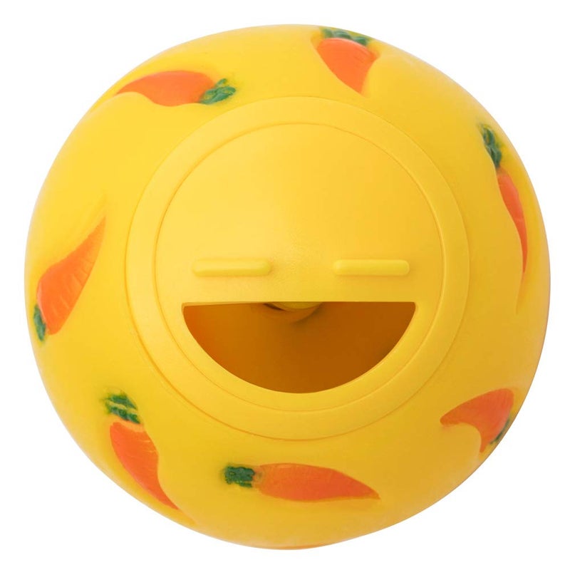 Niteangel Treat Ball, Snack Ballfor Guinea Pigs, Rabbits, Hedgehogs and Other Small Pets (Small, Yellow) - Image 1